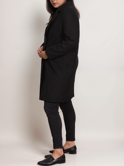 Structured Vegan Wool Coat