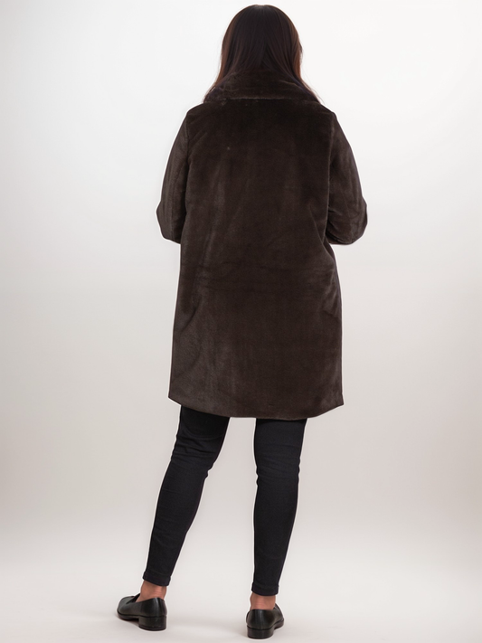 Recycled Vegan Fur Coat | 