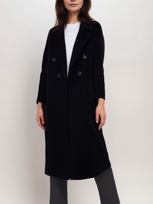 Double Breasted Vegan Wool Coat | Vegan Coats & Jackets