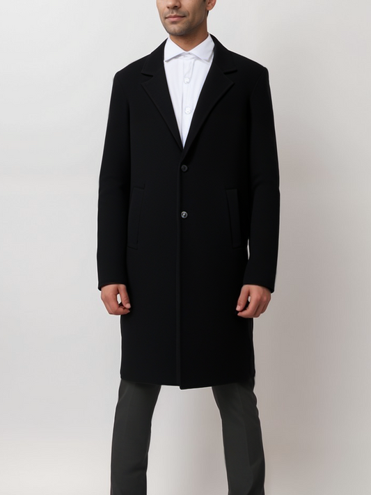 Structured Vegan Wool Coat | 