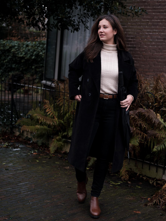 Manteau structuré en laine végétalienne  | Manteaux et vestes végétaliens