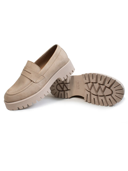 Track Sole Penny Loafers