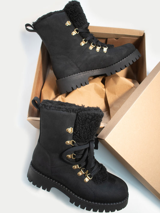 Recycled Vegan Shearling Boots | Vegan Women's Shoes