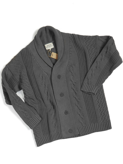 Cardigan tricoté épais boutonné