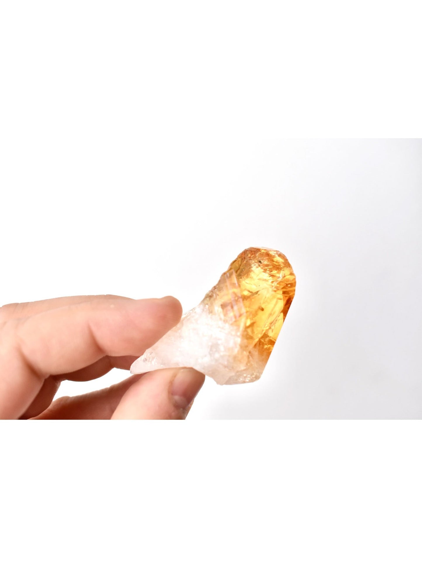 Open Hart Apotheker Ruwe Citrien Kristal Punten Geel Genezend Reiki Mineraal