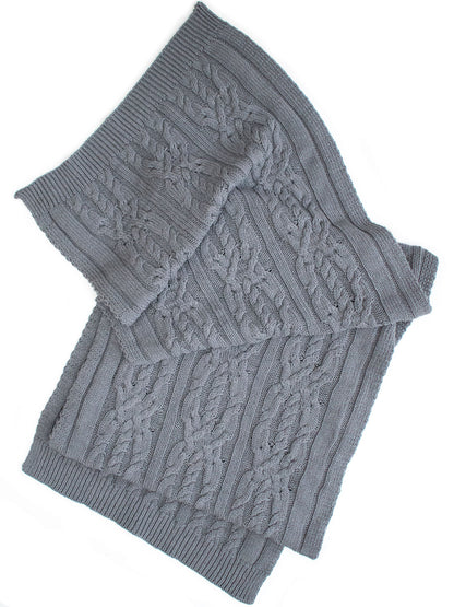Écharpe en tricot tressé recyclé